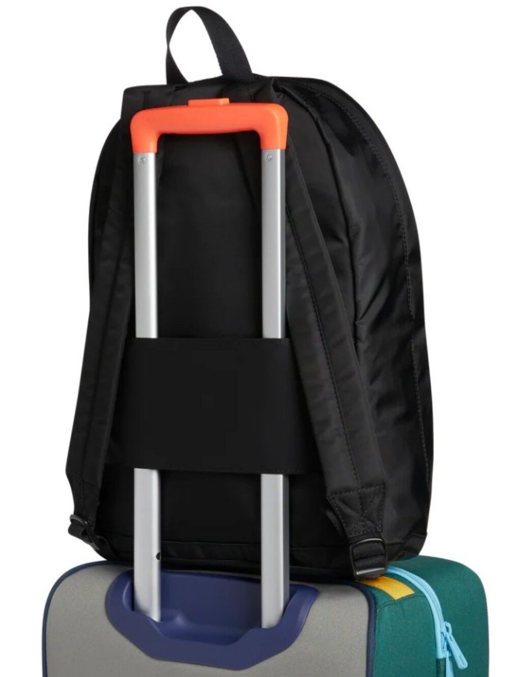 State- NEW Black Nylon Mini Lorimer Backpack w/Checkered Interior - Picture 4 of 8